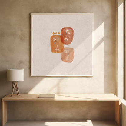 Faces in Harmony - Poster / Art Print - interiör