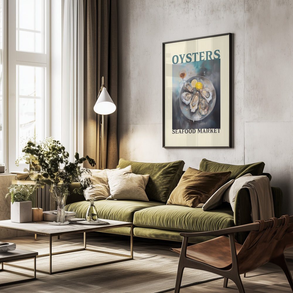 Oysters Seafood Market - Poster / Art Print - interiör