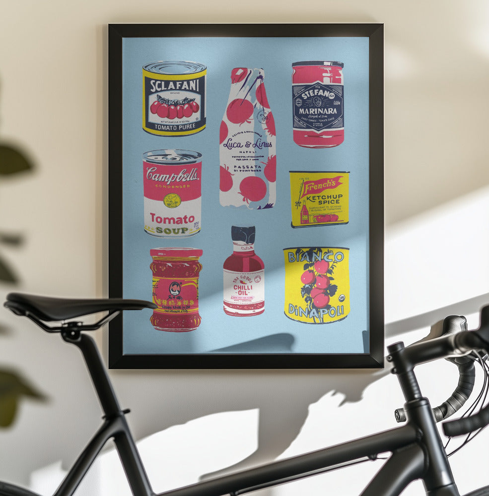 Canned Tomatoes - Poster / Art Print - interiör