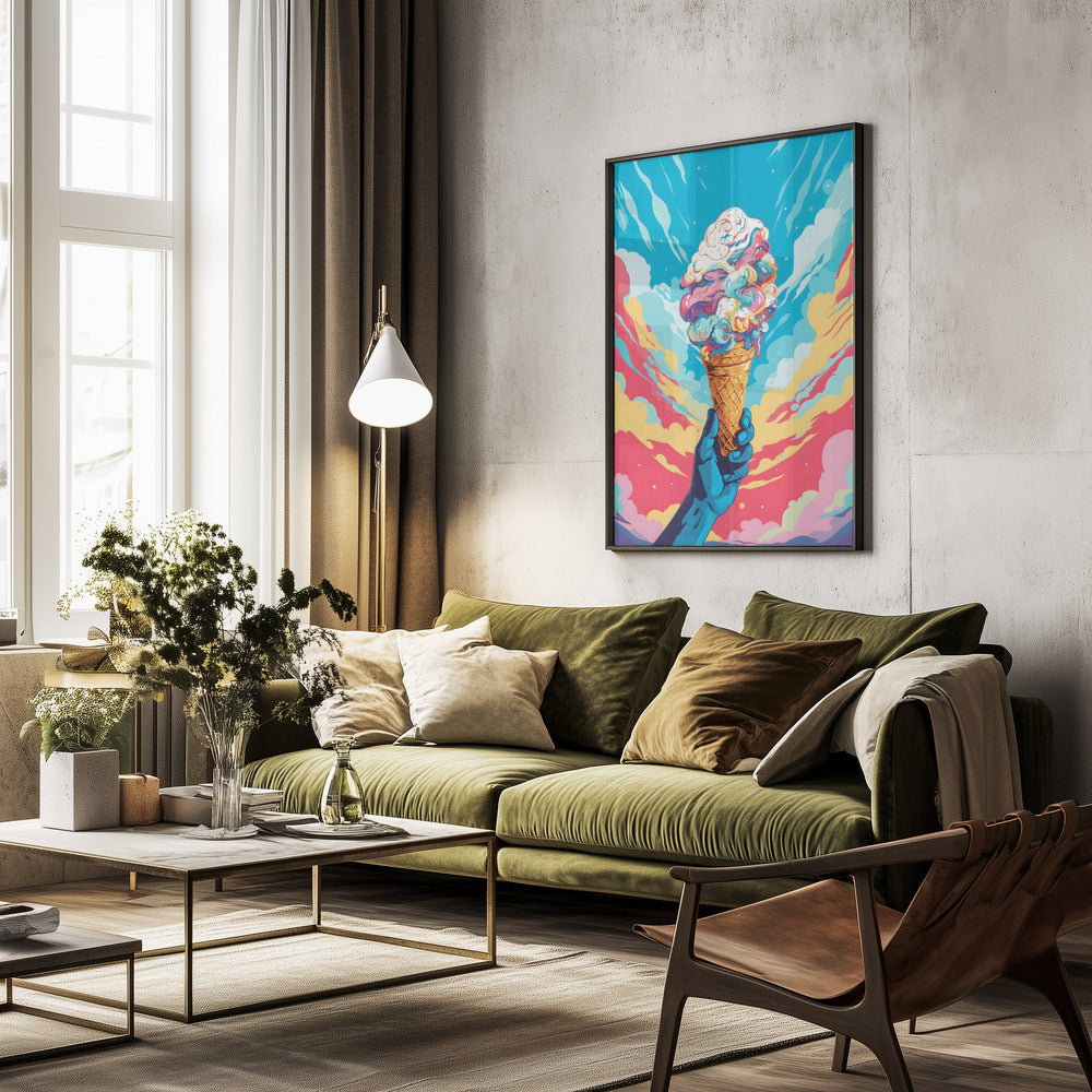 Ice Cream Pop Art - Poster / Art Print - interiör