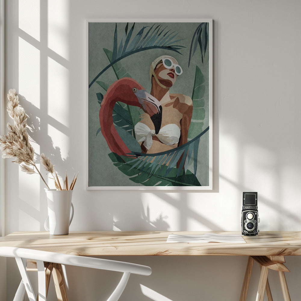 Tropical Elegance - Poster / Art Print - interiör
