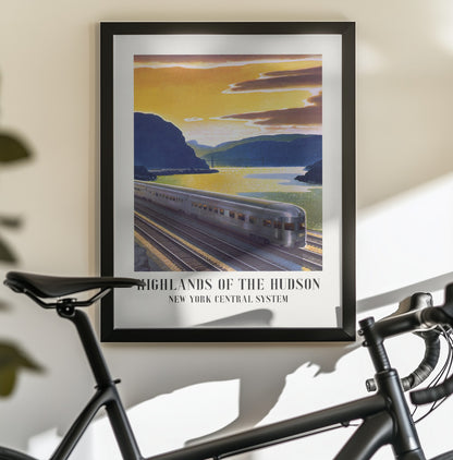 Highlands of the Hudson  New York Central System - Poster / Art Print - interiör