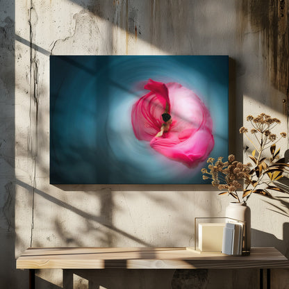 Pink ballerina - Poster / Art Print - interiör