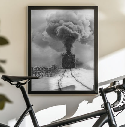 Old train - Poster / Art Print - interiör