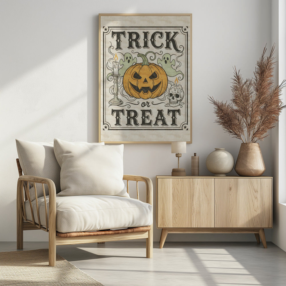 Trick or Treat - Poster / Art Print - interiör