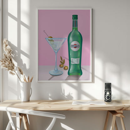 Martini Cocktail - Poster / Art Print - interiör