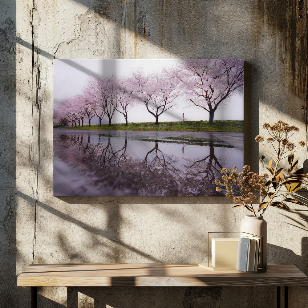 Rain of spring - Poster / Art Print - interiör
