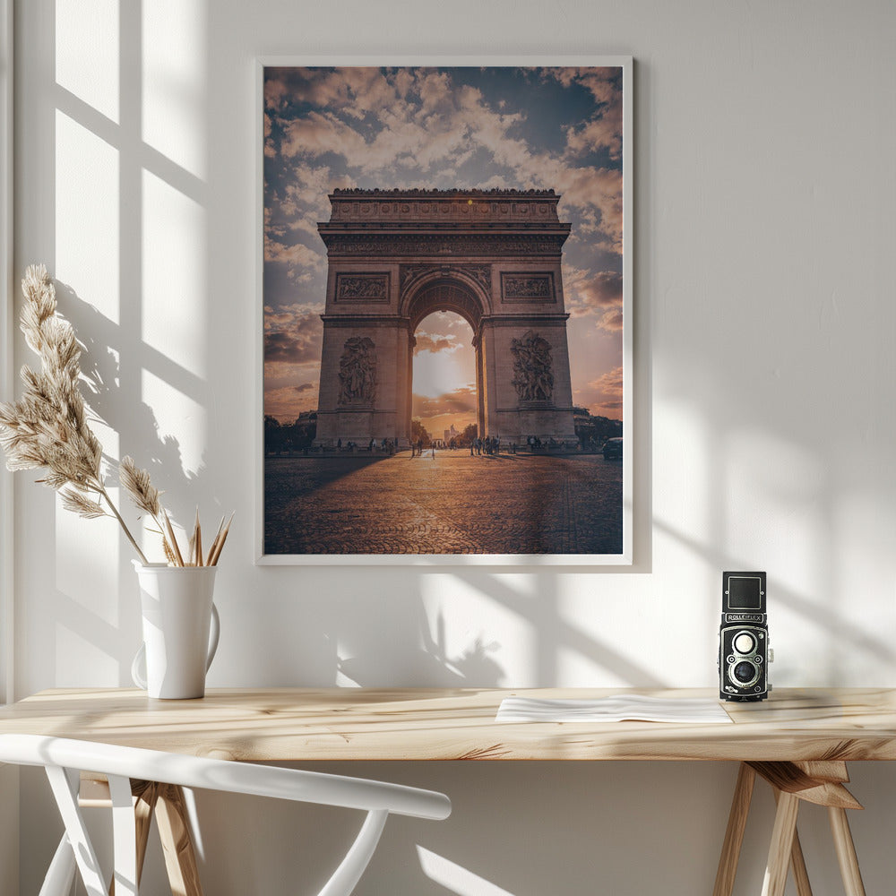 Golden Arc of Paris - Poster / Art Print - interiör