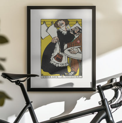 Viennese Café In the Little Café - Poster / Art Print - interiör