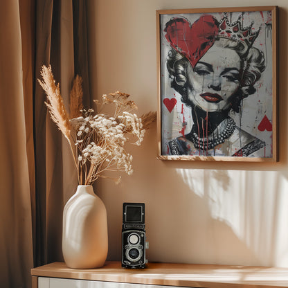 Queen of Hearts - Poster / Art Print - interiör
