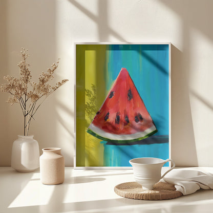 Watermelon Slice - Poster / Art Print - interiör