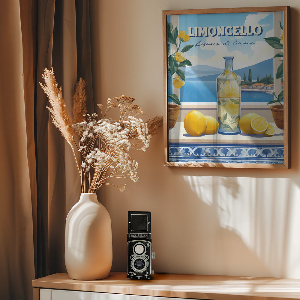 Limoncello Limone - Poster / Art Print - interiör