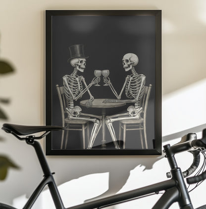 Celebrating Skeletons - Poster / Art Print - interiör