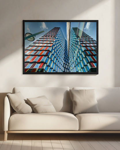 Architectural splash of color - Poster / Art Print - interiör