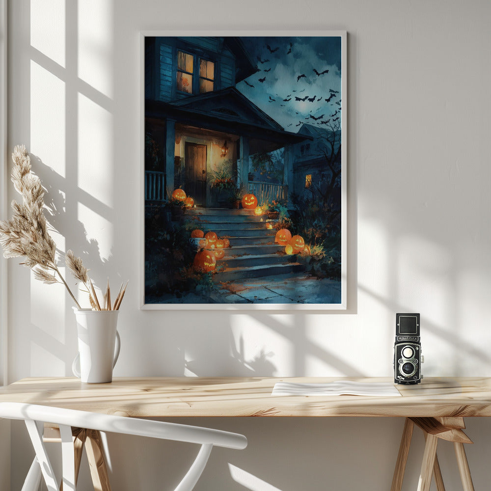 Halloween Scene (3) - Poster / Art Print - interiör