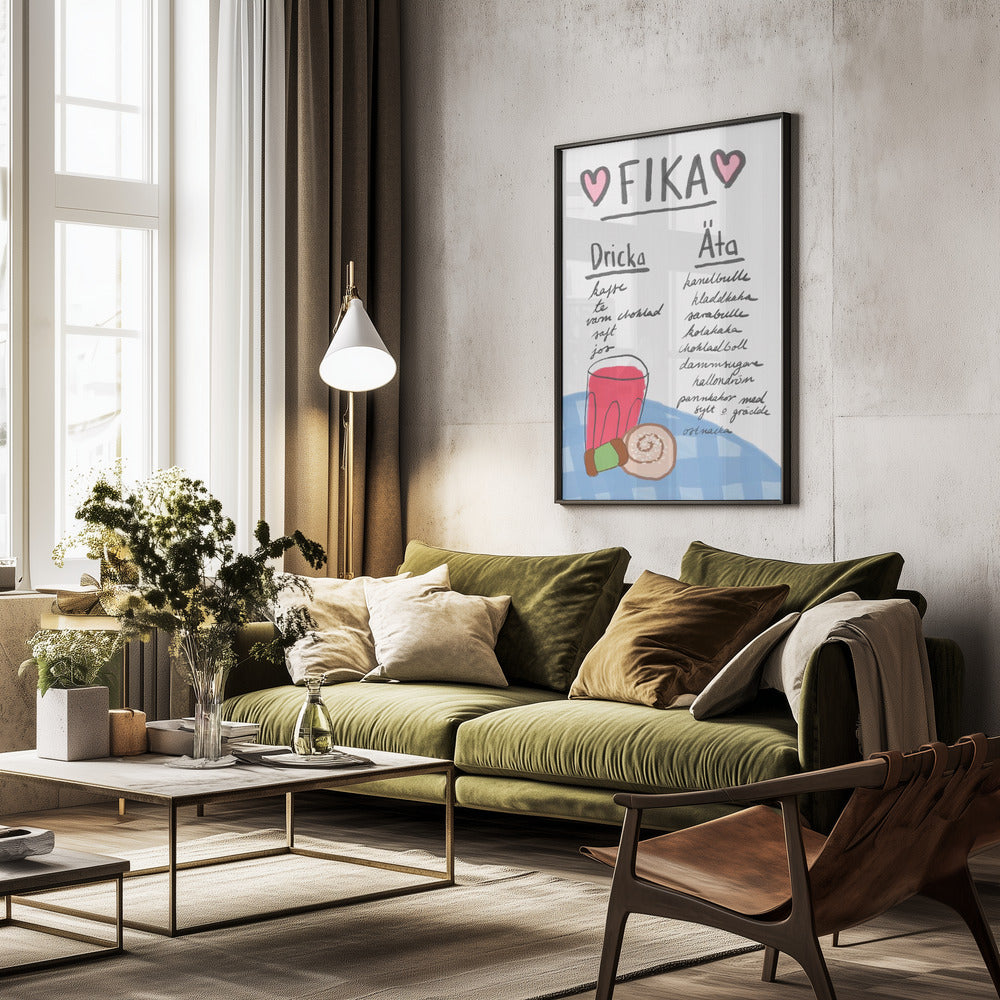 Fika - Poster / Art Print - interiör