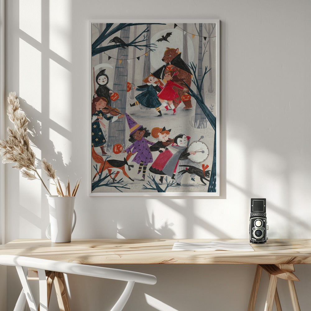 Halloween parade - Poster / Art Print - interiör