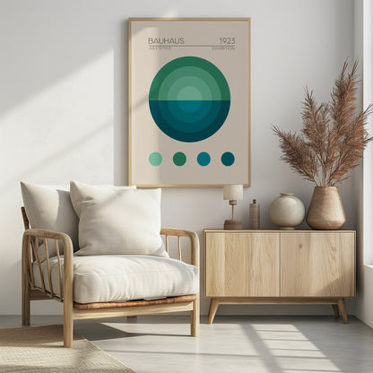 Bauhaus Mavi Daire - Poster / Art Print - interiör