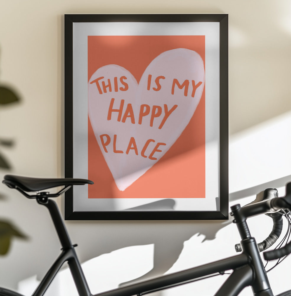 Happy Place - Poster / Art Print - interiör