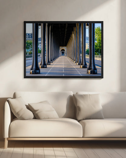 Bir Hakeim bridge perspective Paris - Poster / Art Print - interiör