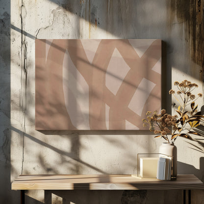 Neutral Abstract Watercolor In Nude and Pastel  9 - Poster / Art Print - interiör