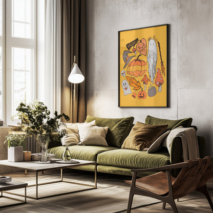 Halloween vibes 2 - Poster / Art Print - interiör