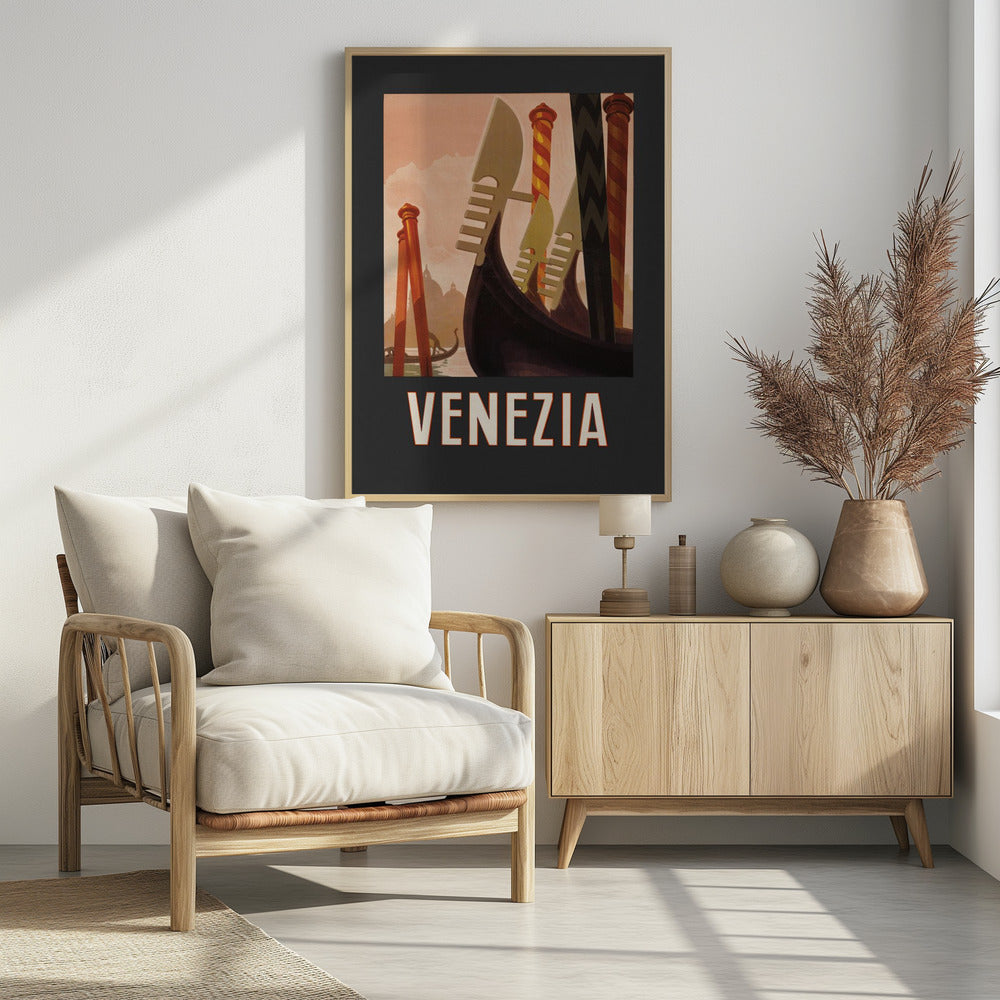 Venezia Poster Dark - Poster / Art Print - interiör