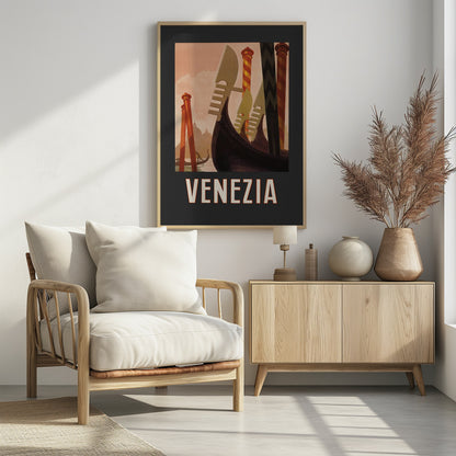 Venezia Poster Dark - Poster / Art Print - interiör