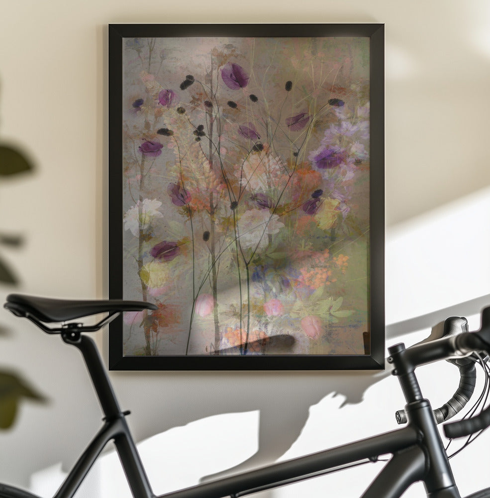 Painterly flowers - Poster / Art Print - interiör