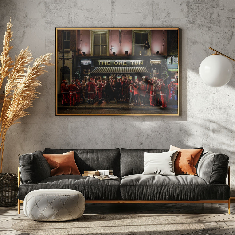 Santa's Teambuilding - Poster / Art Print - interiör