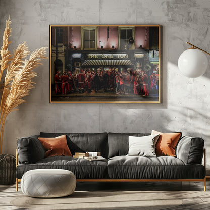 Santa's Teambuilding - Poster / Art Print - interiör