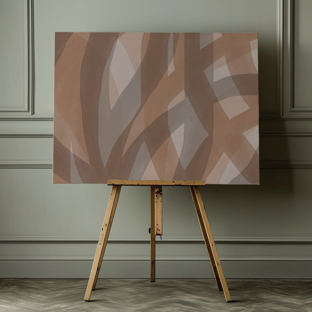 Neutral Abstract Watercolor In Nude and Pastel 5 - Poster / Art Print - interiör