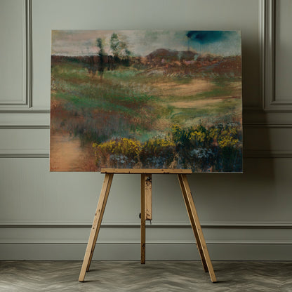 Landscape With Smokestacks - Poster / Art Print - interiör
