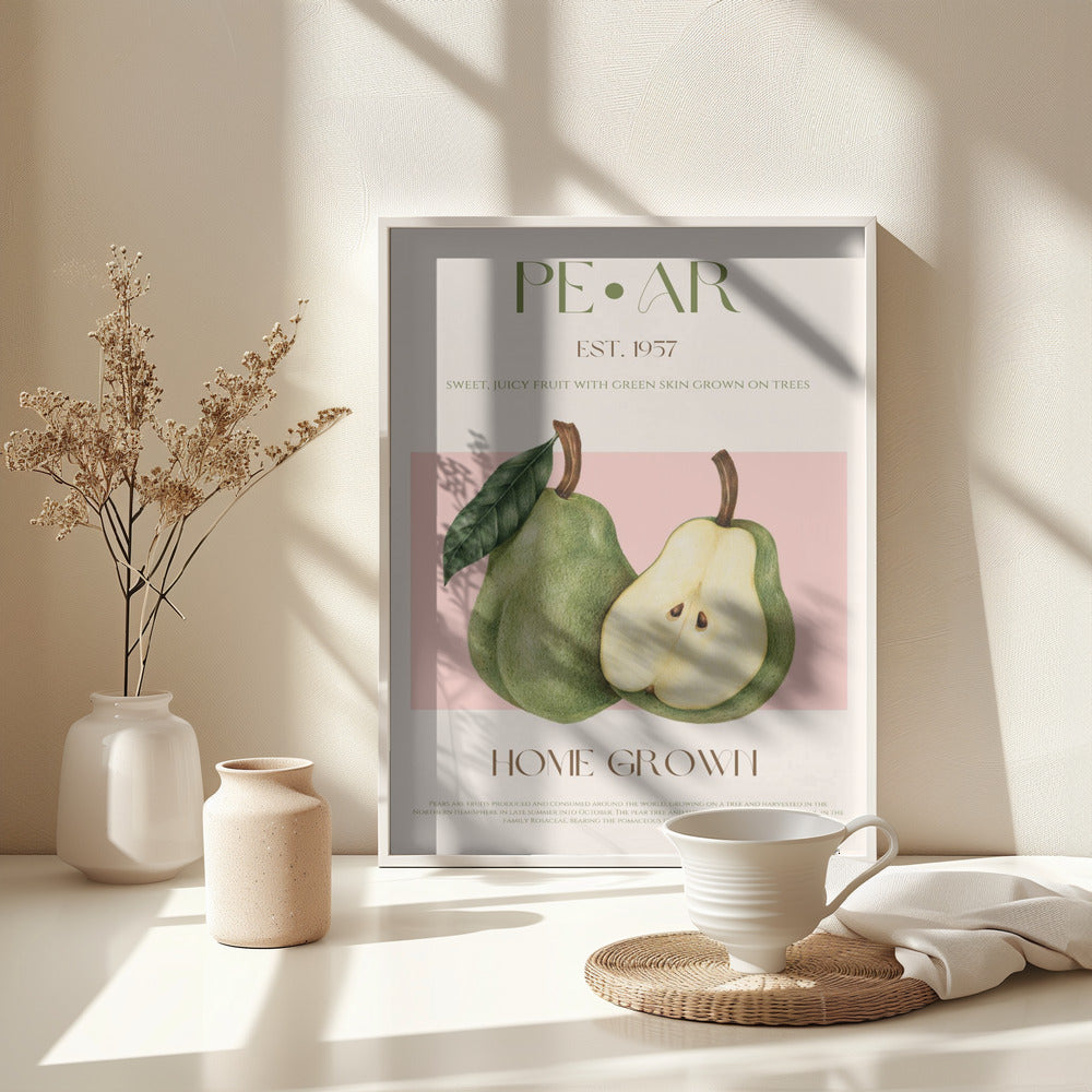 Pear print - Poster / Art Print - interiör