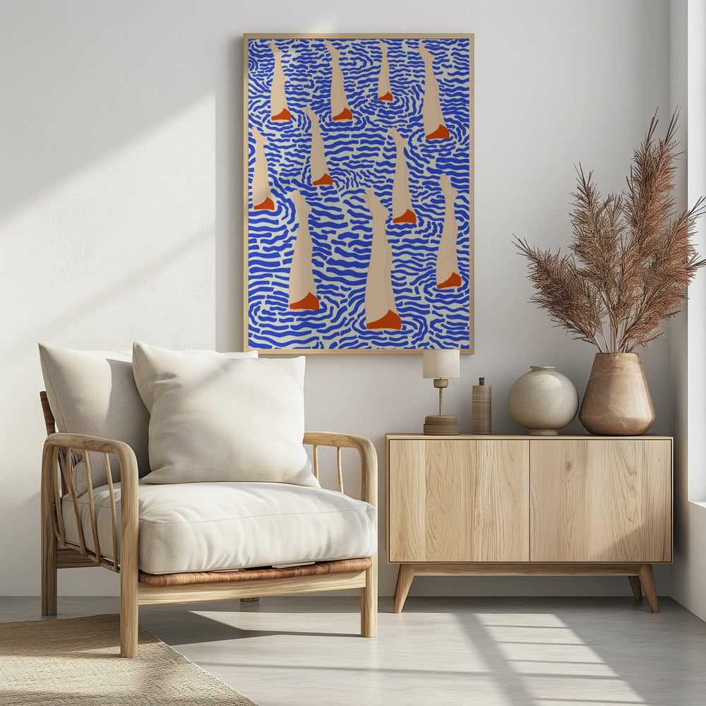 Bañistas - Poster / Art Print - interiör