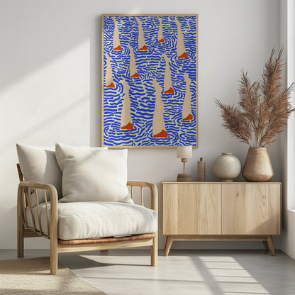 Bañistas - Poster / Art Print - interiör
