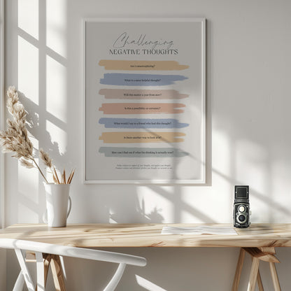 Cbtnegativethoughts - Poster / Art Print - interiör