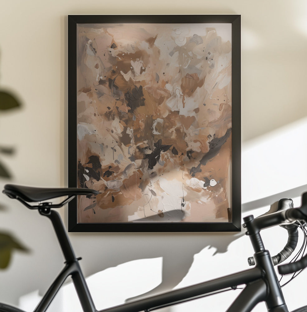 Abstract Mocha No 1 - Poster / Art Print - interiör