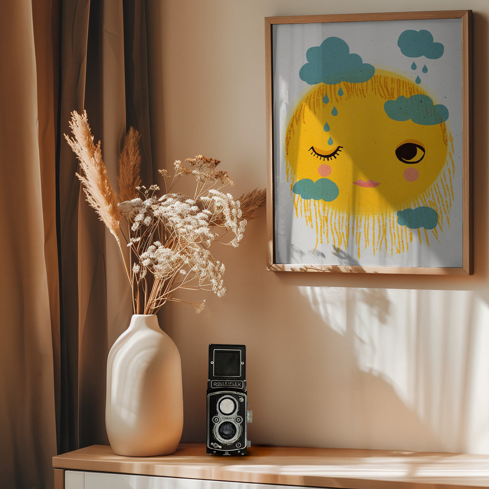 Sun And Rain - Poster / Art Print - interiör