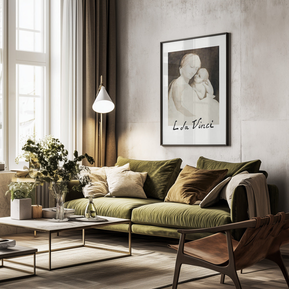Madonna and Child - Poster / Art Print - interiör