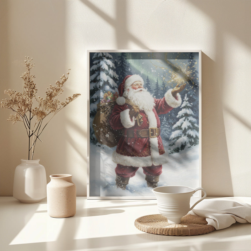 Santa Claus Magic - Poster / Art Print - interiör