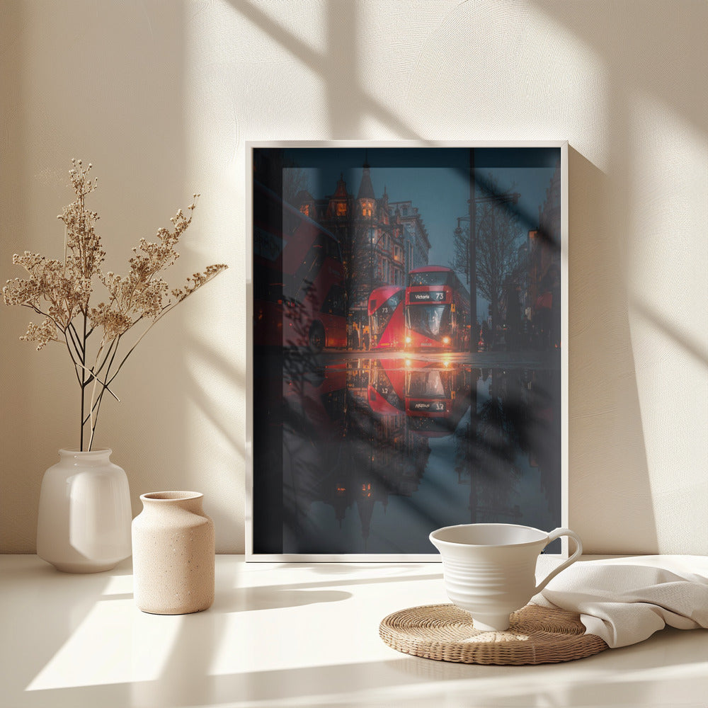 London night reflections - Poster / Art Print - interiör