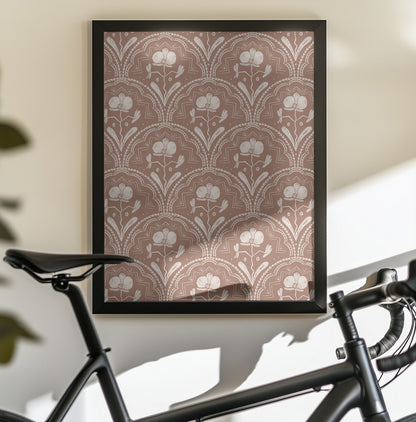 Boho Orchid Tiles Pattern - Poster / Art Print - interiör