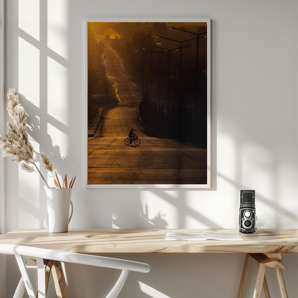 On the way to work - Poster / Art Print - interiör