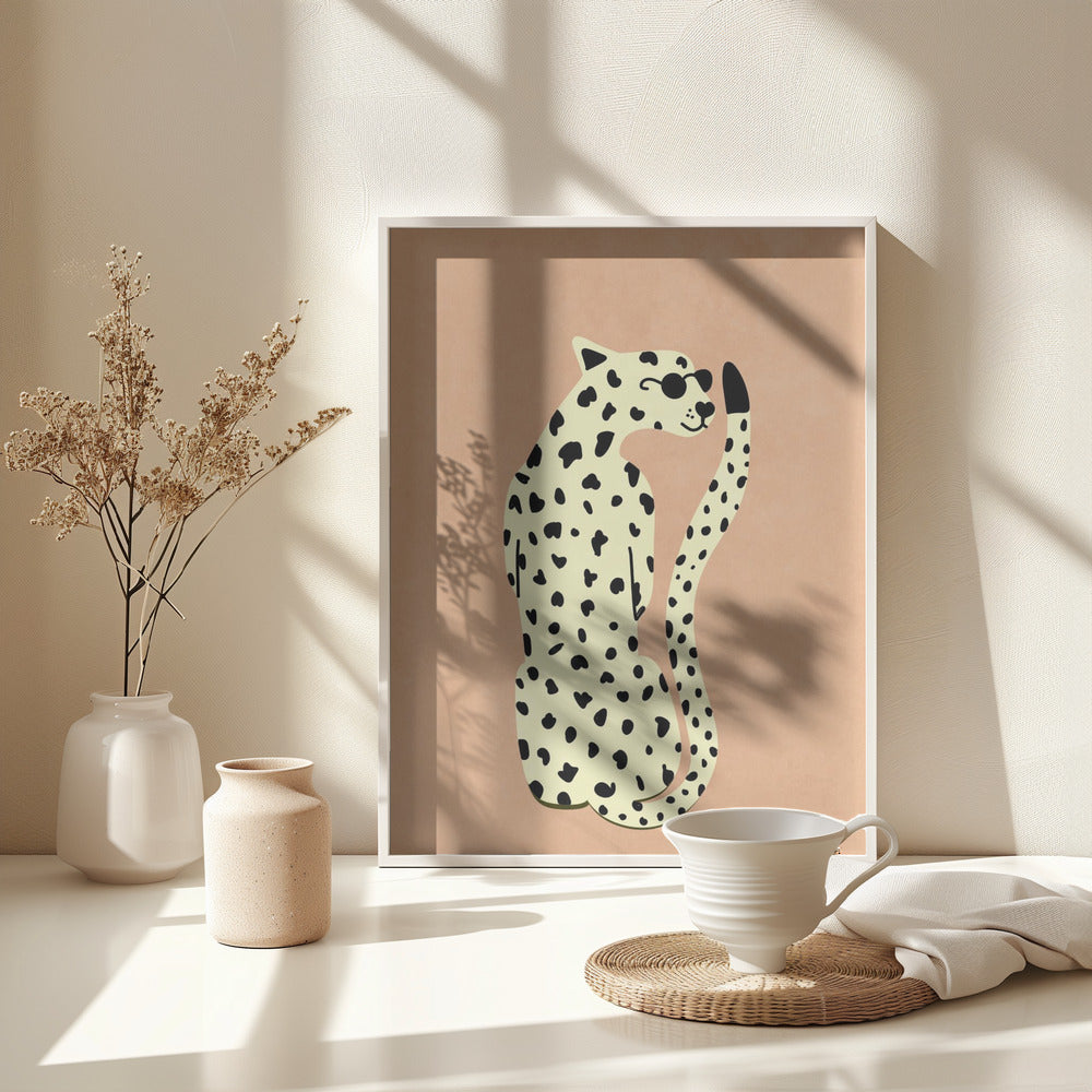 Cool Cheetah - Poster / Art Print - interiör