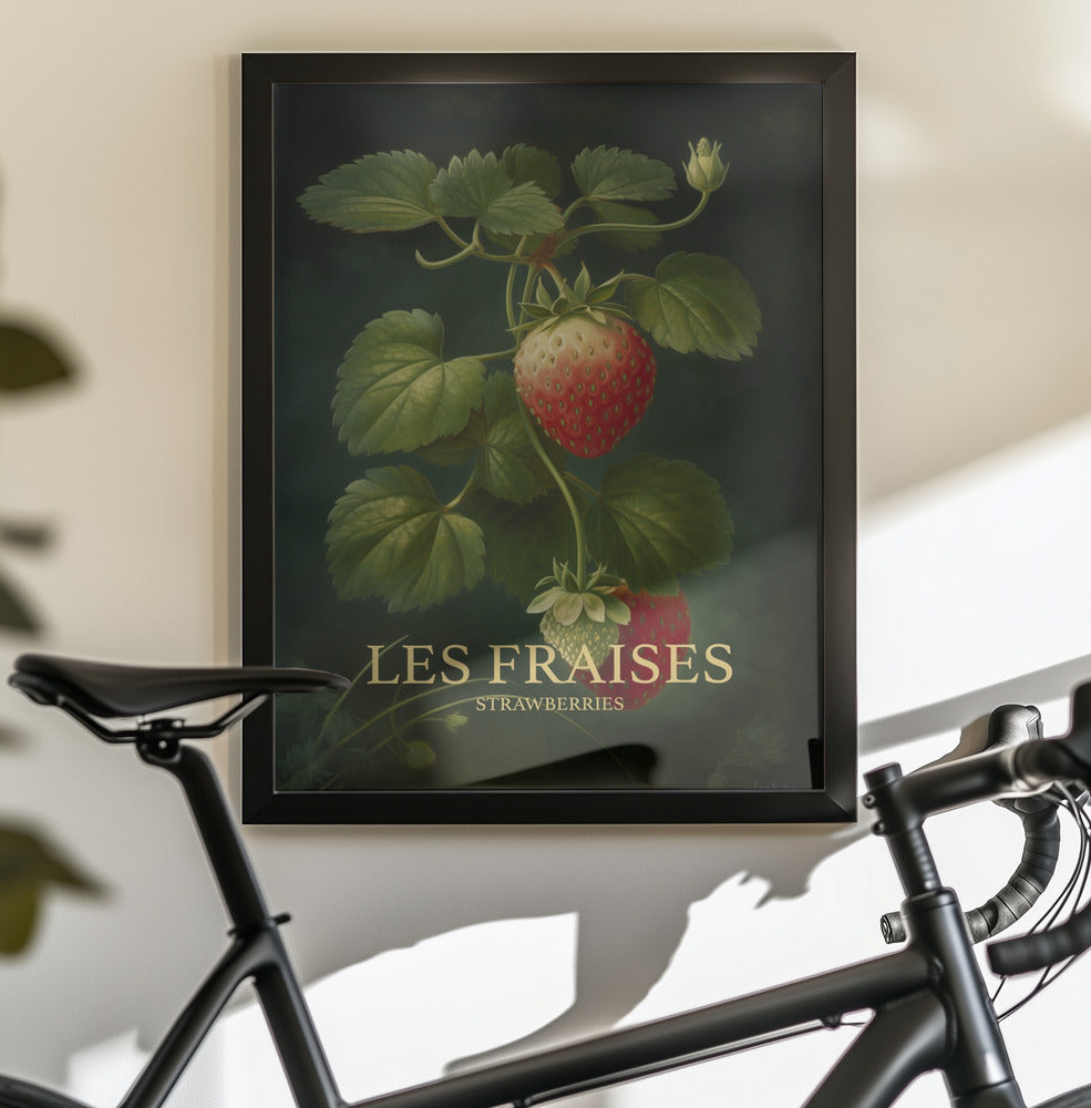 Les Fraises - Strawberries - Poster / Art Print - interiör