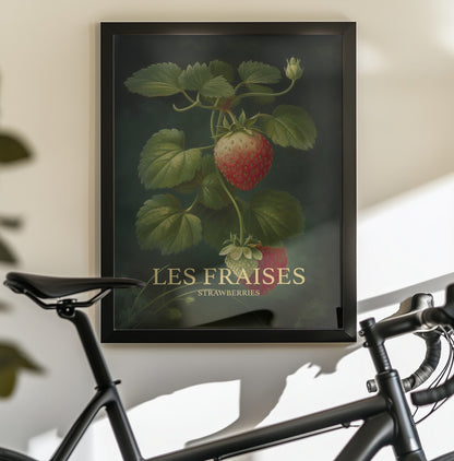 Les Fraises - Strawberries - Poster / Art Print - interiör