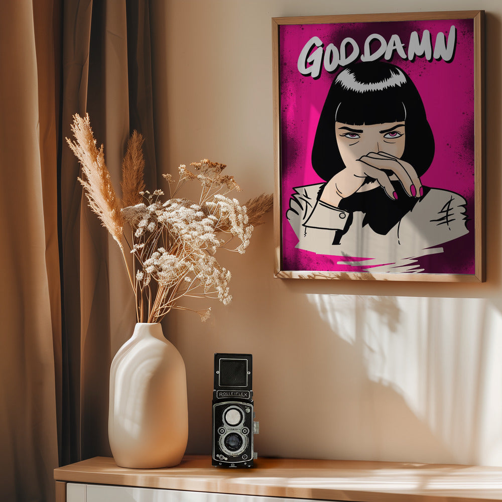 GODDAMN! - Poster / Art Print - interiör