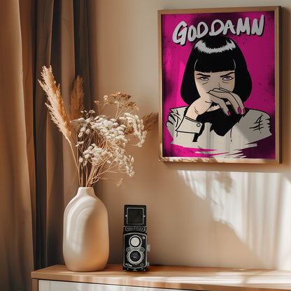 GODDAMN! - Poster / Art Print - interiör