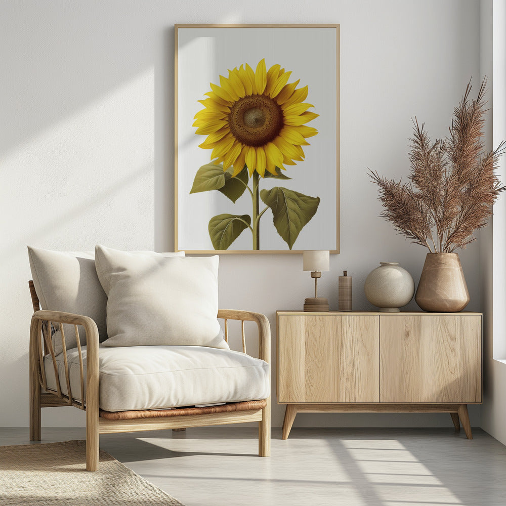Sunflower Still - Poster / Art Print - interiör
